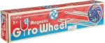Schylling Magnetic Gyro Wheel - Retro Spinning Toy - Balancing and Mesmerizing Sensory Gadget for Kids and Adults - Ages 3 and Up - One Piece